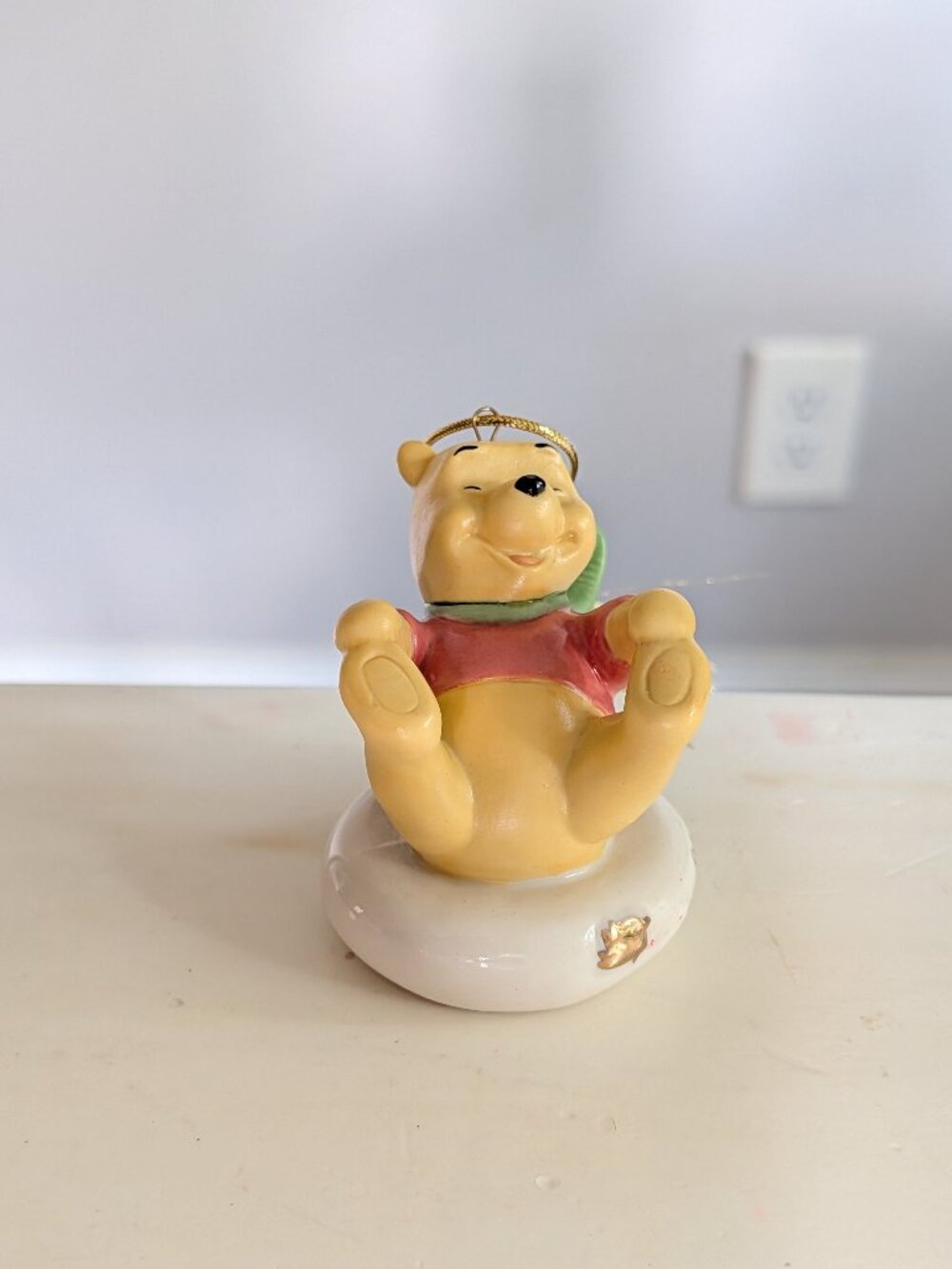 2016 Lenox Disney Winnie the Pooh Christmas Glass Ornament 3.5" Handcrafted Rare